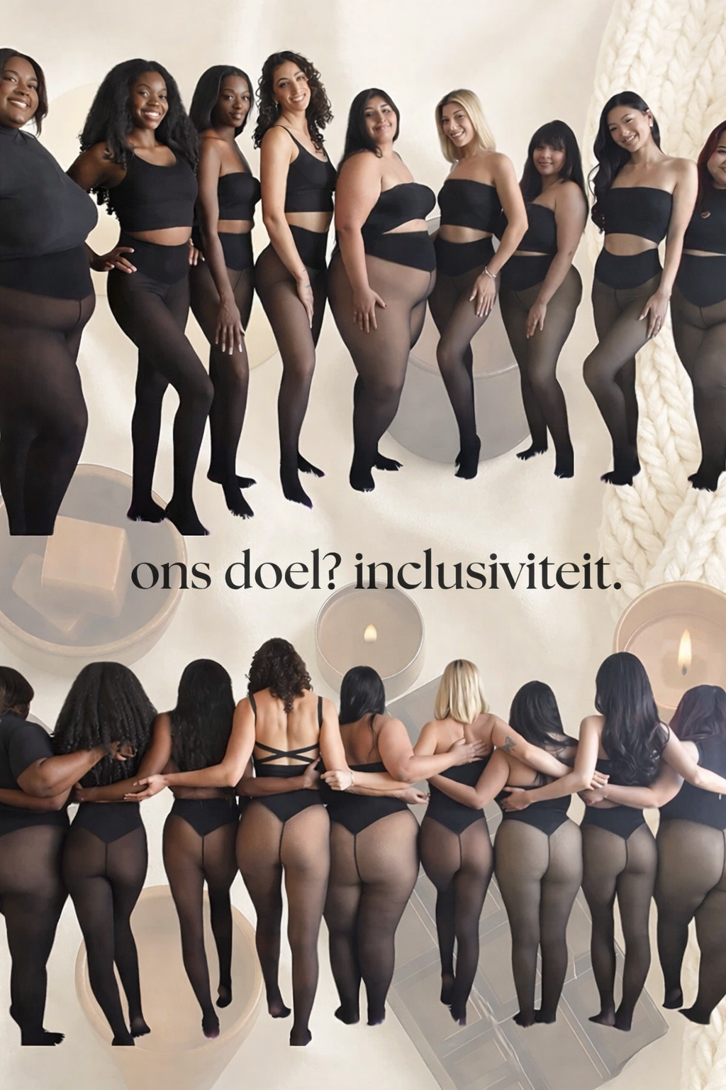 Ontwerp met één naad + compressietailleband