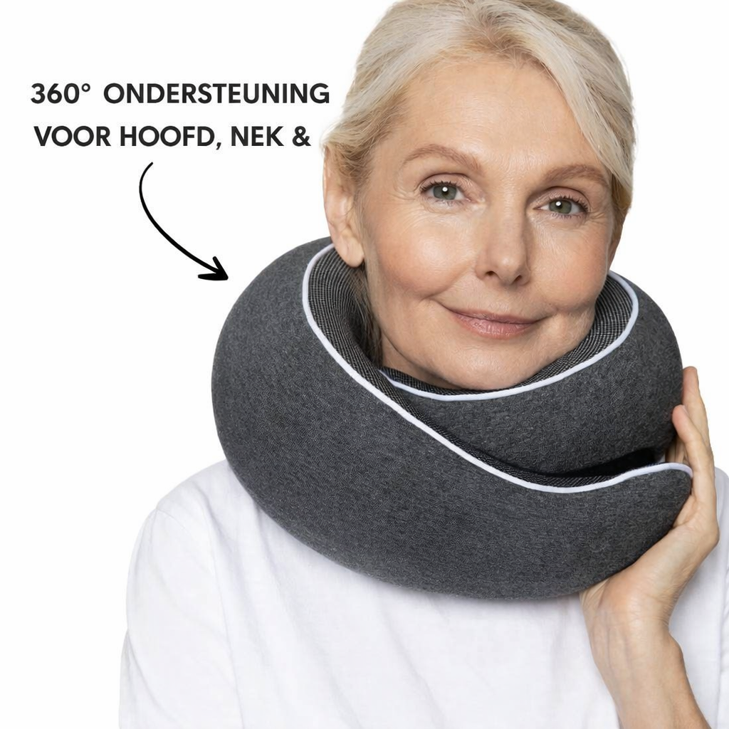 Nekkussen met nekondersteuning