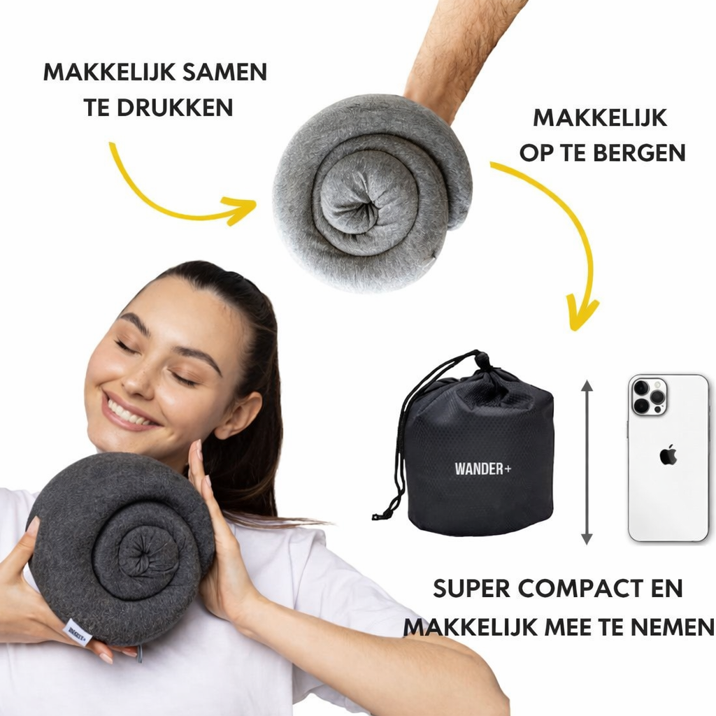Nekkussen met nekondersteuning