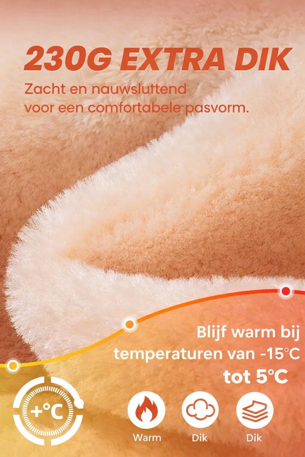 Ontwerp met één naad + compressietailleband