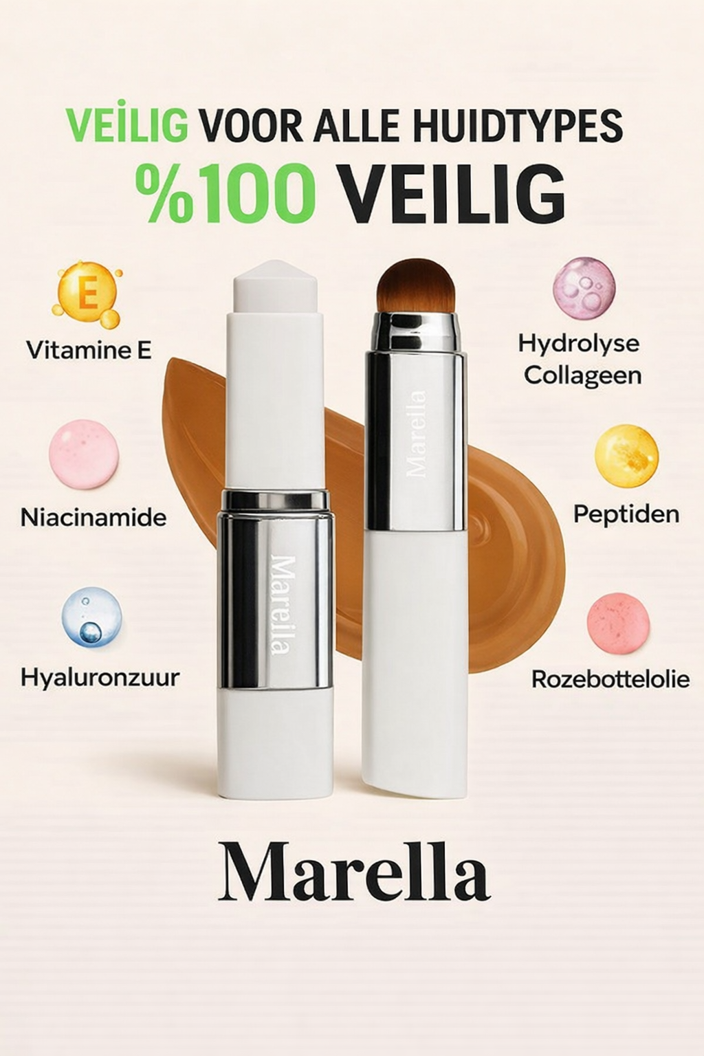 Koreaanse Kleurveranderende Foundation Stick